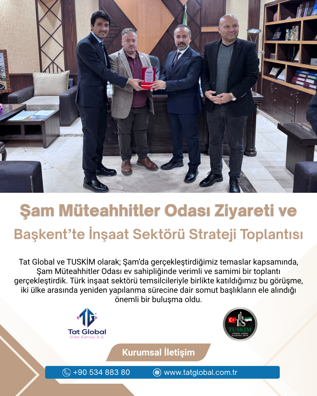 Şam Müteahhitler Odası Ziyareti