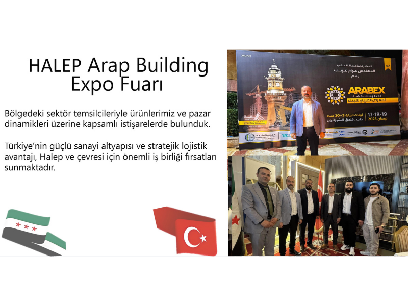 Halep’te Sektörel Çıkarma: TUSKİM Arab Building Expo Fuarı’nda
