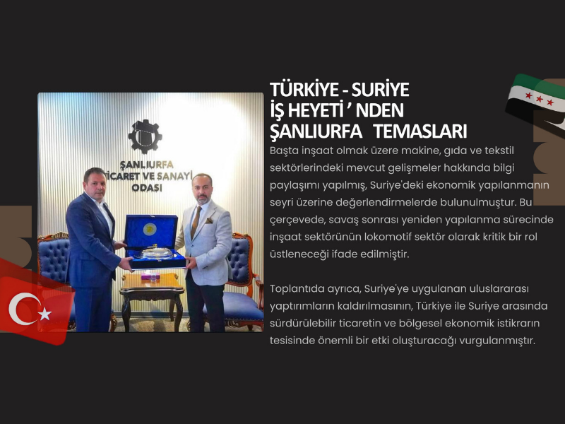 Sınır Hattında Ekonomik İstişare: TUSKİM Heyeti Şanlıurfa’da